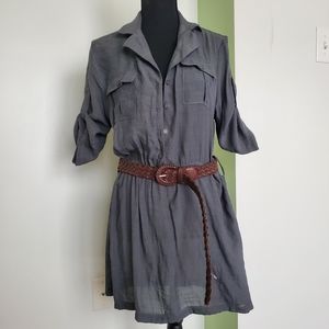 Beautiful Belted Linen Shirt